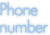 Phone number